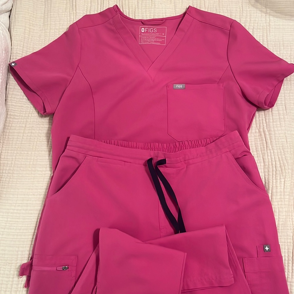 Figs Scrub Set -Pink- size medium